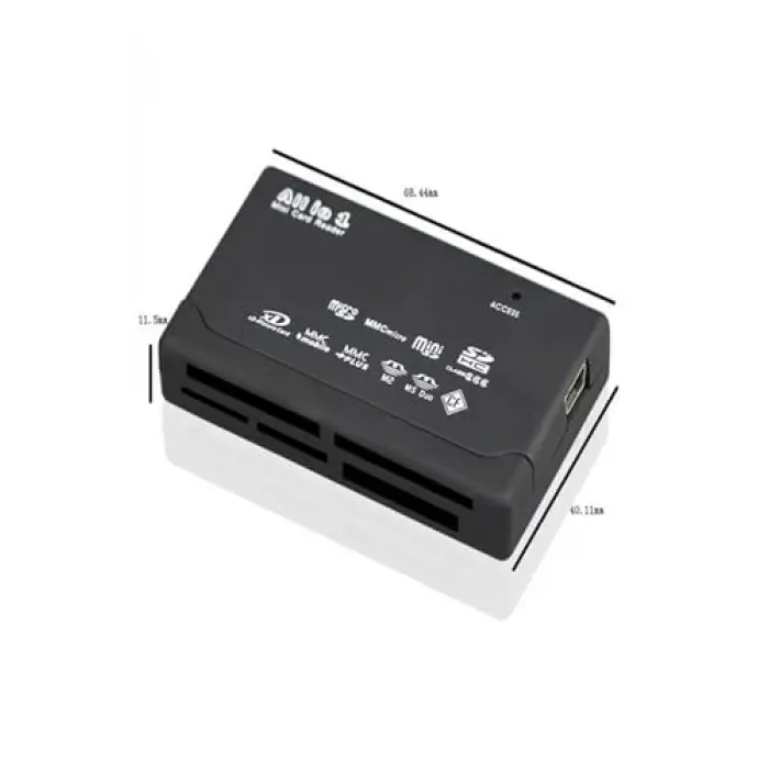 26 in 1 Çoklu Kart Okuyucu USB SD Sdhc Mini Micro SD Memory Stick Duo M2 Mmc XD CF