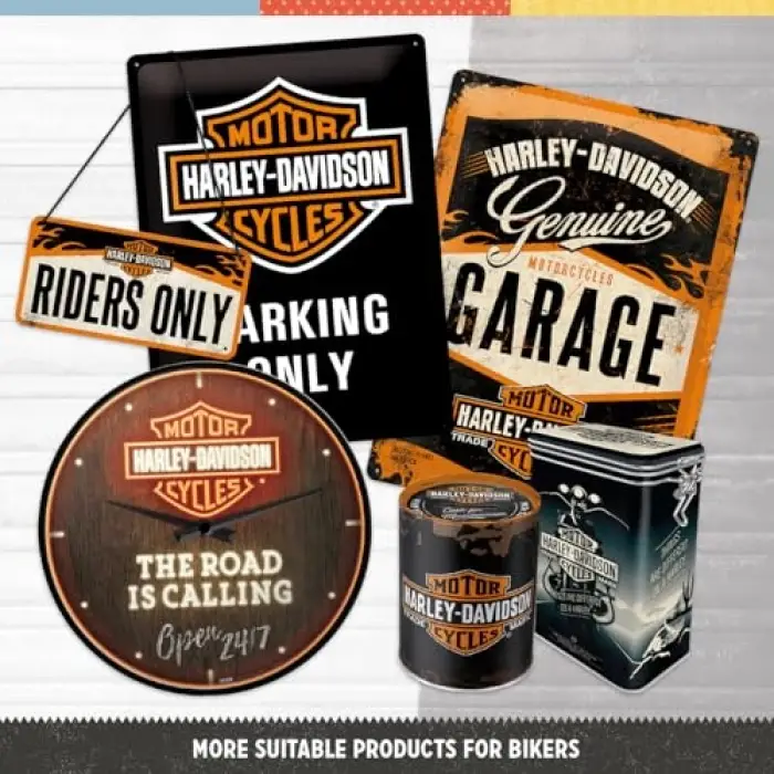 26117 Harley-Davidson - Parking Only Sac Levha, 15 x 20 cm