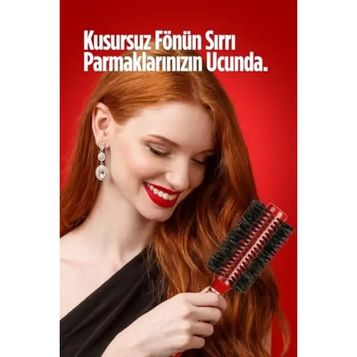 263 Kırmızı Saç Fırçası