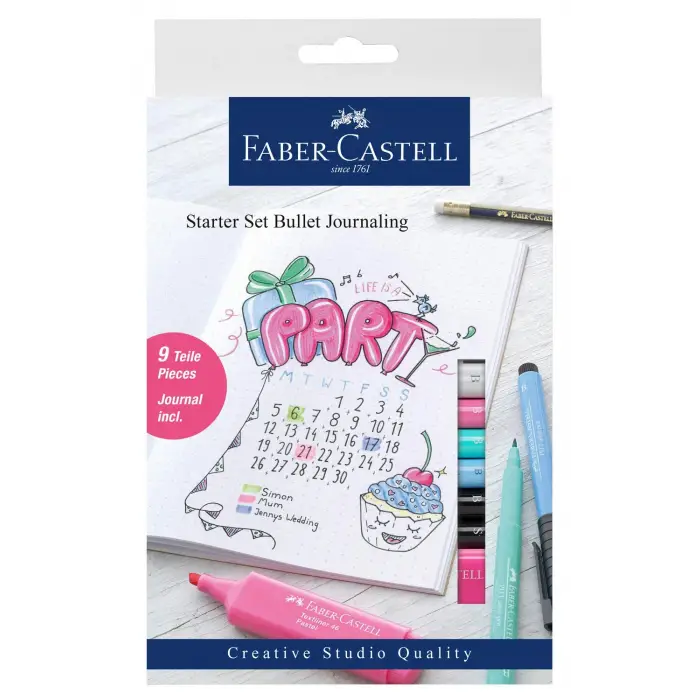 267125 - Başlangıç Seti Bullet Journaling, Çok Renkli, 9 Parçalı