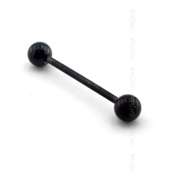 28 Mm Siyah Vücut Piercing, P357