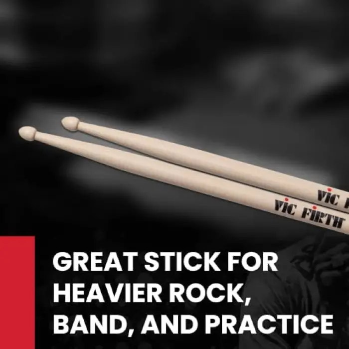 2B American Hickory Wood Tip Drumstick