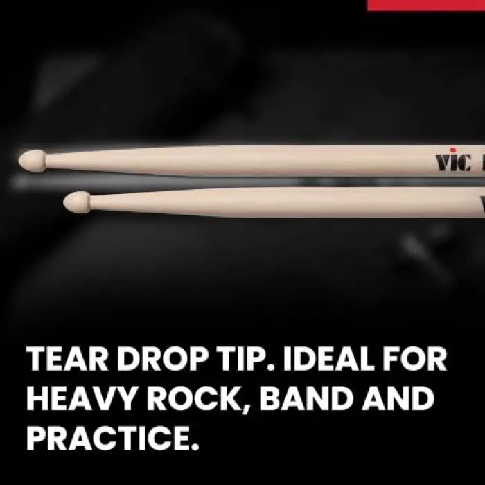 2B American Hickory Wood Tip Drumstick