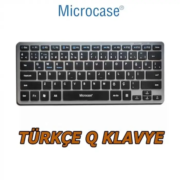 2in1 Kablosuz ve Bluetooth Türkçe Klavye Mouse Seti, Şarjlı - AL4285