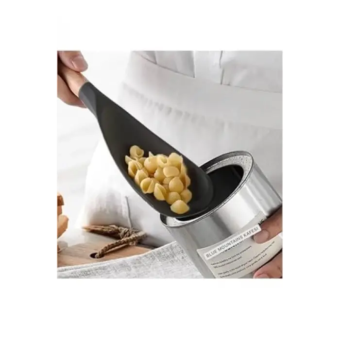 2si 1 Arada Siyah Silikon Kaşık Spatula 1 Adet