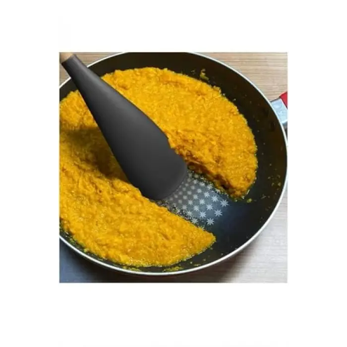 2si 1 Arada Siyah Silikon Kaşık Spatula 1 Adet