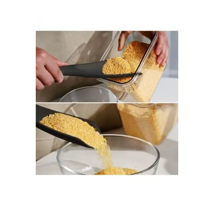 2si 1 Arada Siyah Silikon Kaşık Spatula 1 Adet