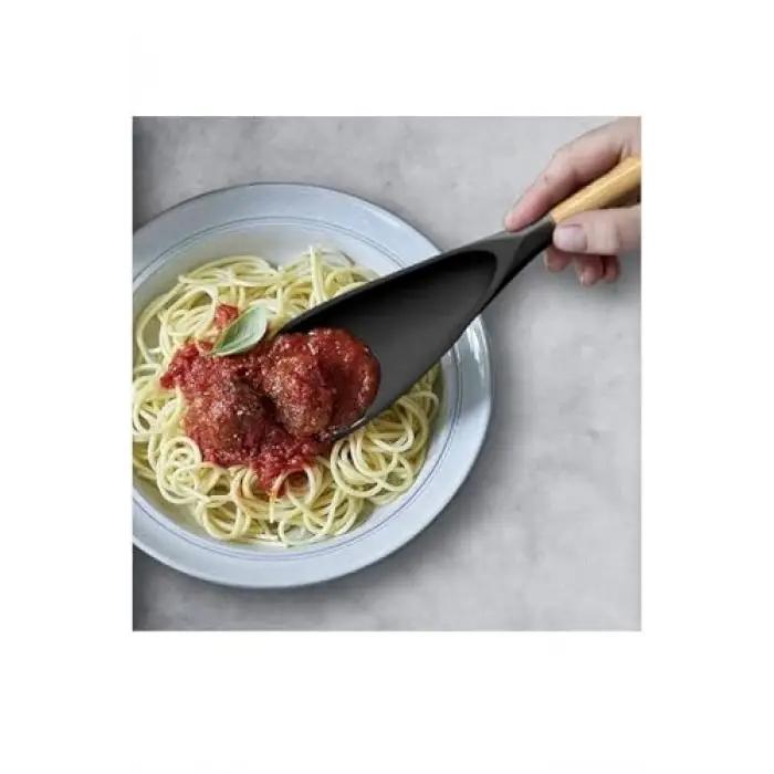 2si 1 Arada Siyah Silikon Kaşık Spatula 1 Adet