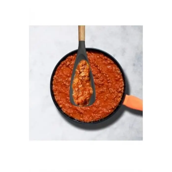 2si 1 Arada Siyah Silikon Kaşık Spatula 1 Adet