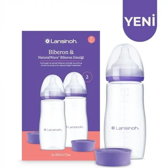 2x 330 ml Biberon ve NaturalWave® Biberon Emziği (6 Ay+)