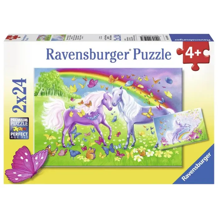 2x24 Parçalı Puzzle Gökkuşağı Atları