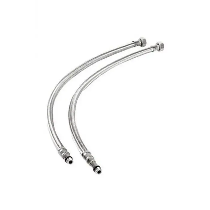 3/8-M10 Batarya Flex Hortum, 50 Cm, Kısa Uç, 2 Adet