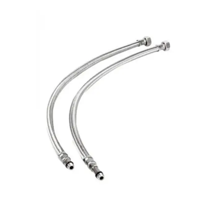 3/8-M10 Batarya Flex Hortum, 70 Cm, Kısa Uç, 2 Adet