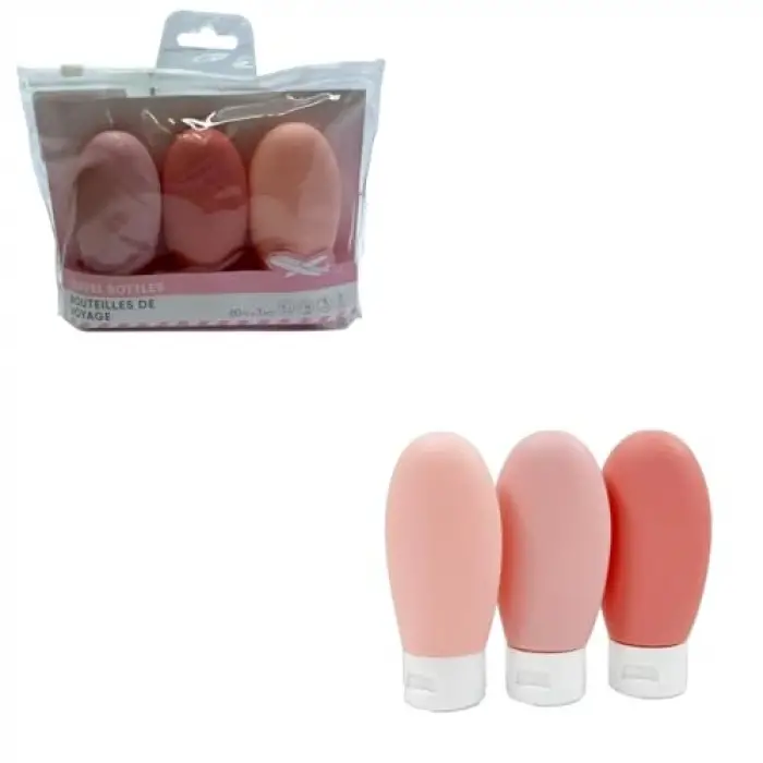 3 Adet 60 ml Seyahat Şişesi Seti