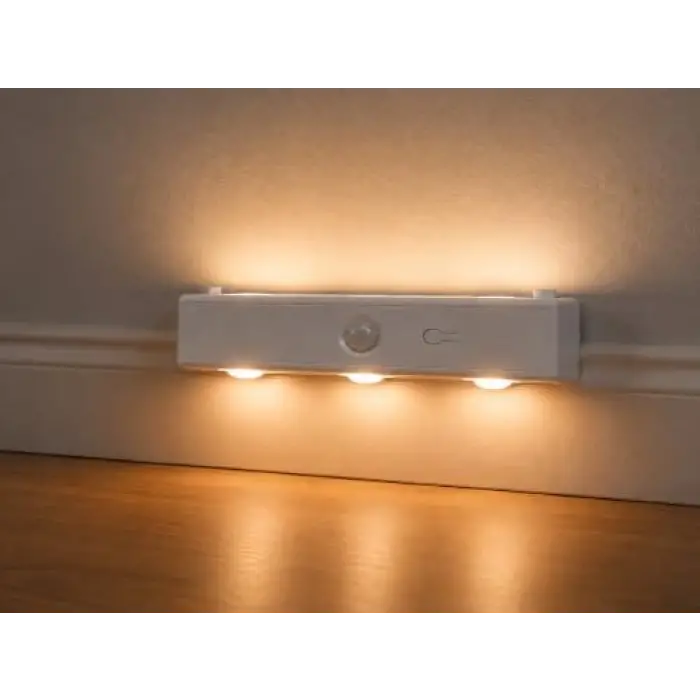 3 Adet Dikdörtgen şeklinde 3 Modlu Sensörlü LED Lamba USB Şarjlı Hareket Sensörlü Gece Lambası Kablosuz Dolap Koridor Merdiven Aydınlatma