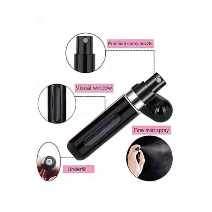 3 Adet Mini Doldurulabilir Parfüm Atomizer Şişesi