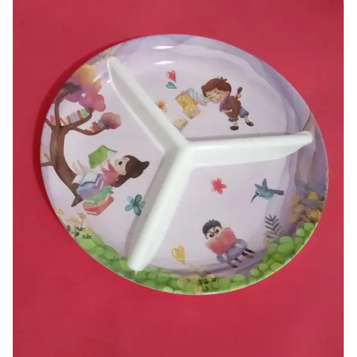 3 bölmeli bebek yemek tabağı