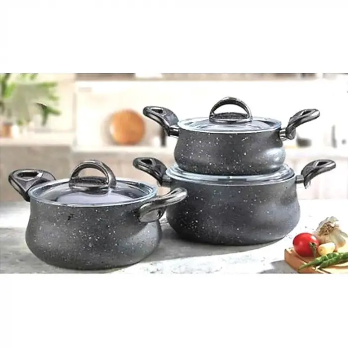 3 lü Güveç Set Granit