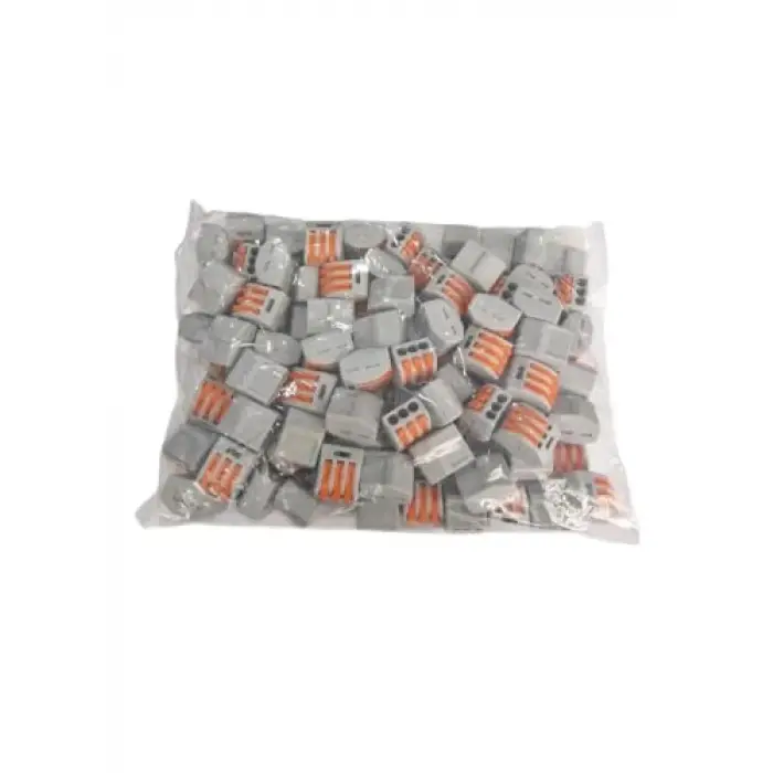 3lü Kablo Klemensi, 1 Kutu 100 Adet