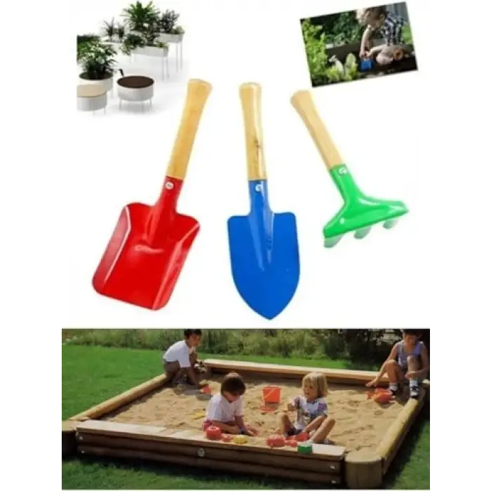 3lü Paket Mini Bahçe Kürek Seti