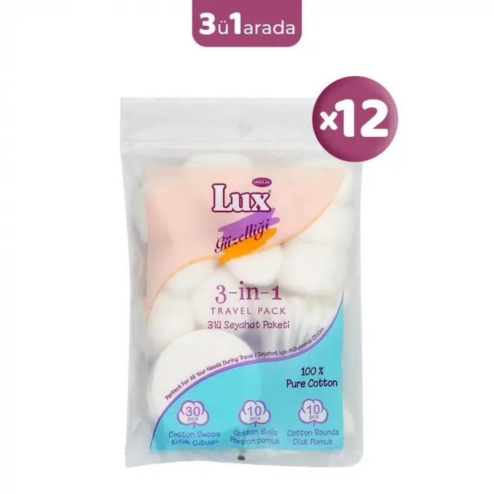 3 lü Seyahat Paketi x 12