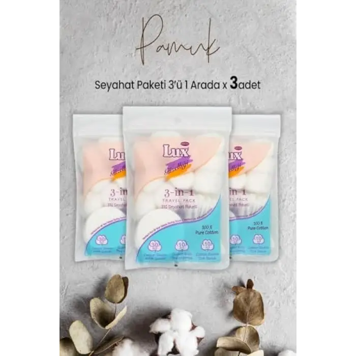 3 lü Seyahat Paketi x 3 Adet