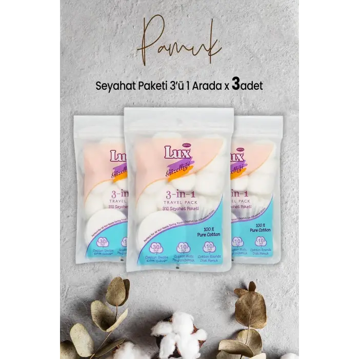 3 lü Seyahat Paketi x 3 Adet