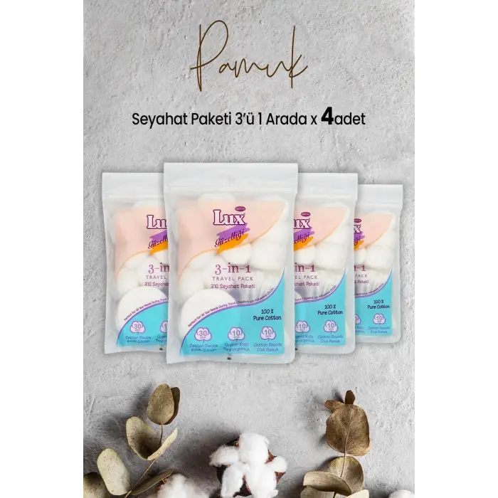 3 lü Seyahat Paketi x 4 Adet