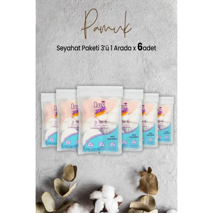 3 lü Seyahat Paketi x 6 Adet