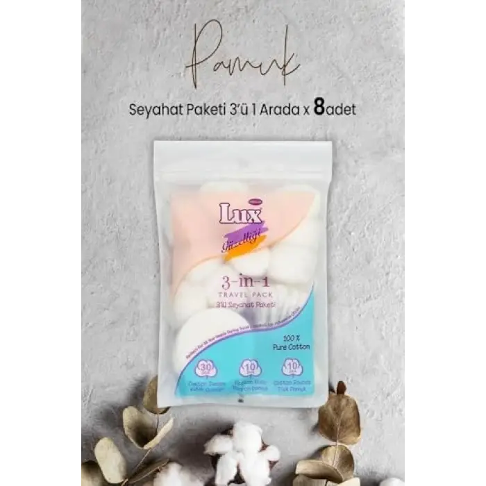 3 lü Seyahat Paketi x 8 Adet