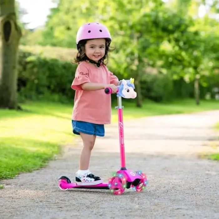 3 Tekerlekli Unicorn Işıklı Mini Cruiser Scooter