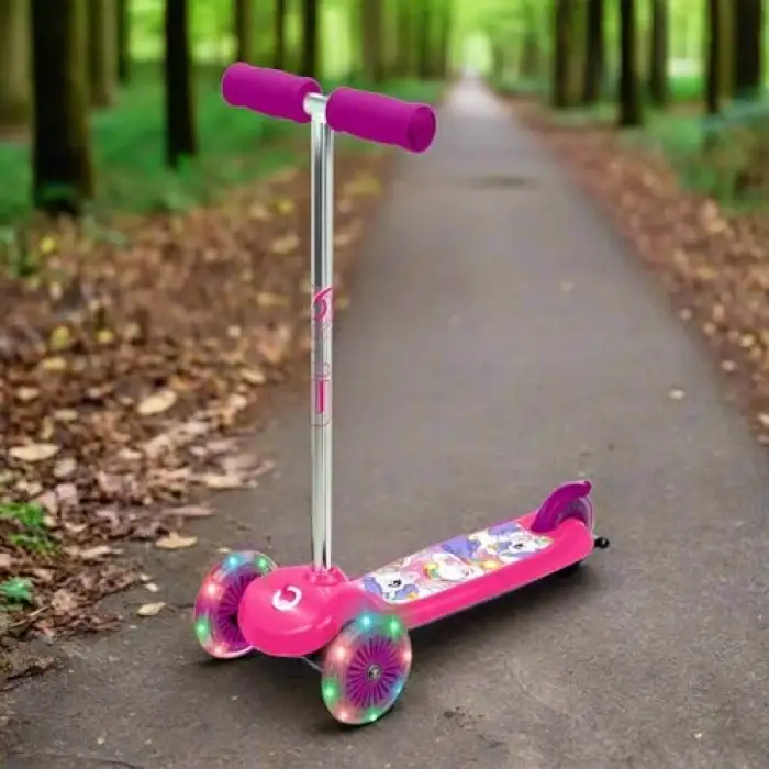 3 Tekerlekli Unicorn Işıklı Scooter