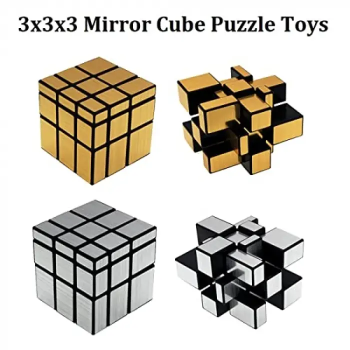 3 x 3 Gold Mirror Cube Puzzle