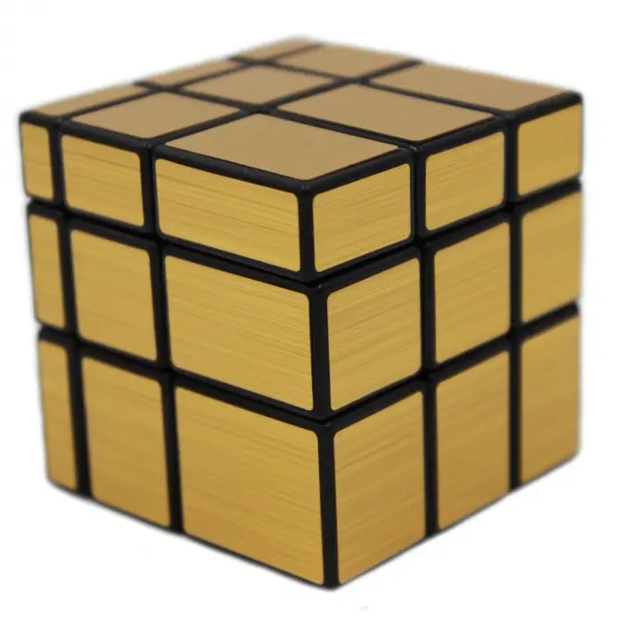 3 x 3 x 3 Magic Cube altın Mirror Cube Speed küp