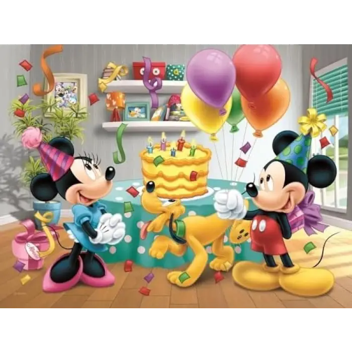 30 Birthday Cake Disney Characters Puzzle