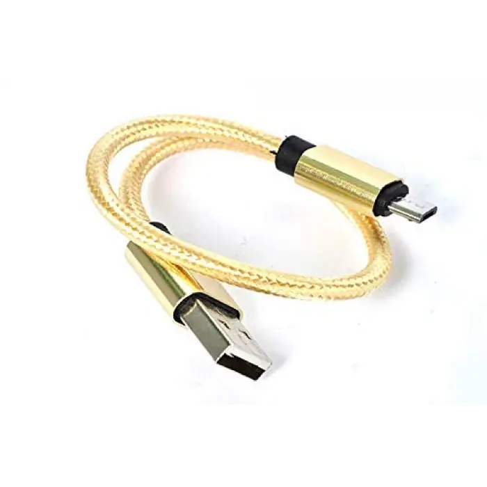 30 Cm Halat Micro USB Kablo Gri