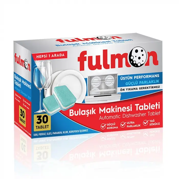 30lu Bulaşık Makinesi Tableti, Hepsi Bir Arada