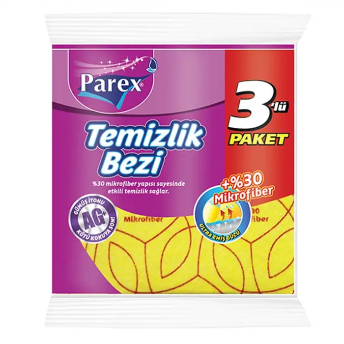 30% Mikrofiber Temizlik Bezi 3lü