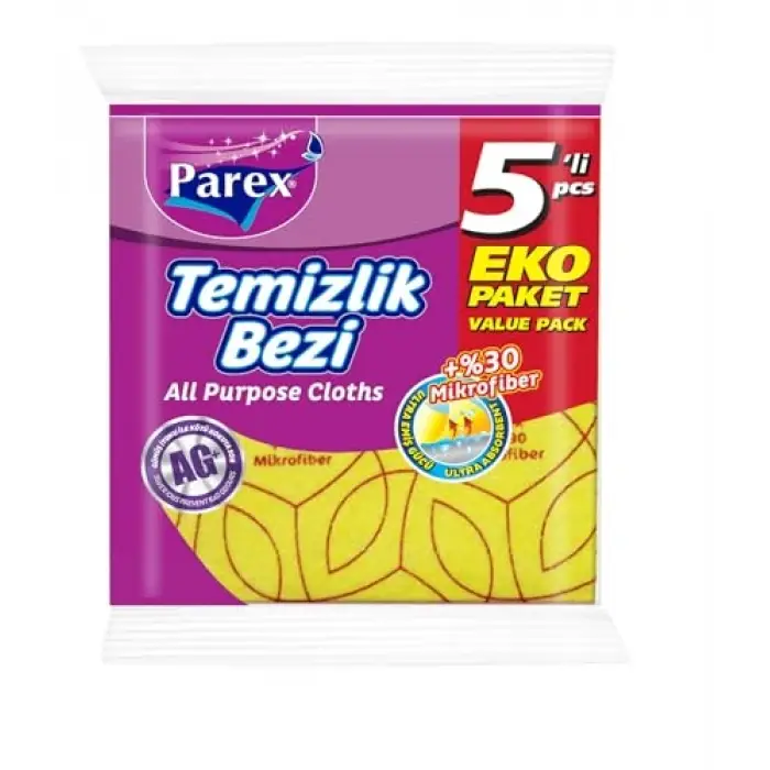 30% Mikrofiber Temizlik Bezi 5li