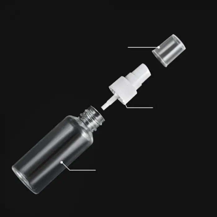 30 ml Şeffaf Sprey Şişesi Boş Pet Şişe Kozmetik Atomizer 2li