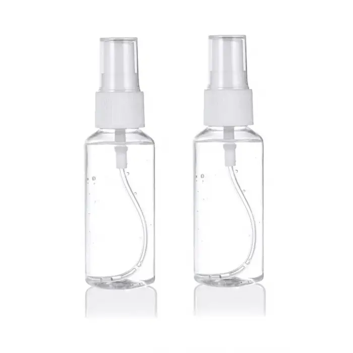 30 ml Şeffaf Sprey Şişesi Boş Pet Şişe Kozmetik Atomizer 2li