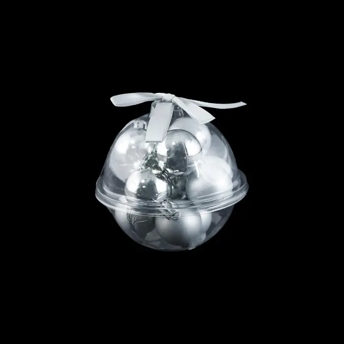 30 mm Silver Yılbaşı Topları, 12 Parça Ağaç Süsü
