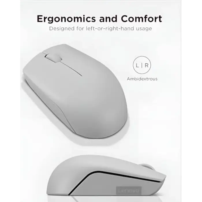 300 Kablosuz/Wireless Compact Mouse, Arktik Gri