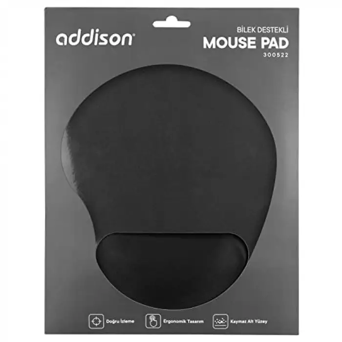 300522 Siyah Bileklikli Mouse Pad