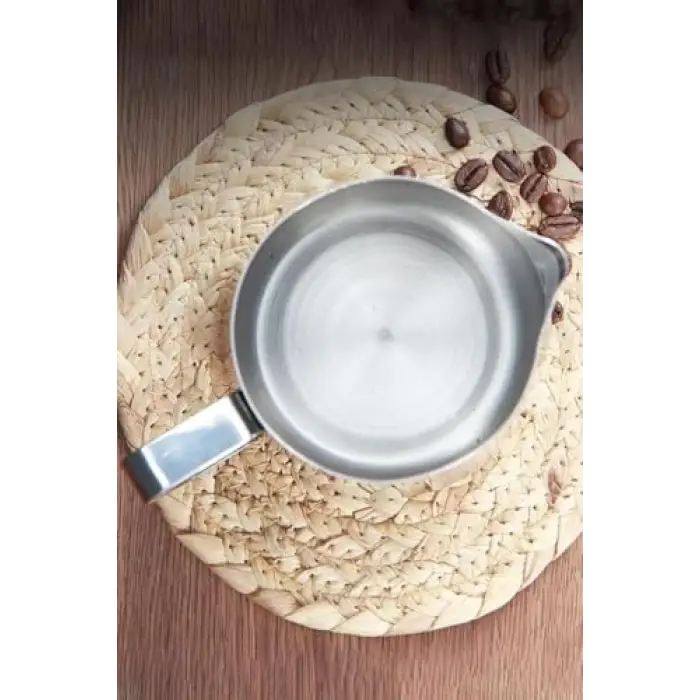 304 Çelik 900 ml Kahve Süt Köpürtme Potu Sütlük Pitcher cin504