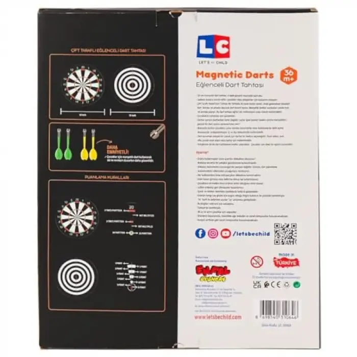 31064-LC Eğlenceli Manyetik Dart