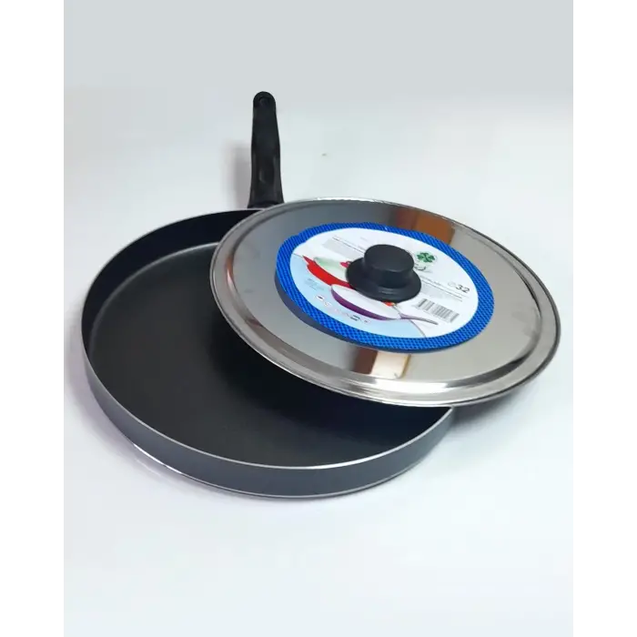 32 cm Teflon Kapaklı Balık ve Gözleme Tavası