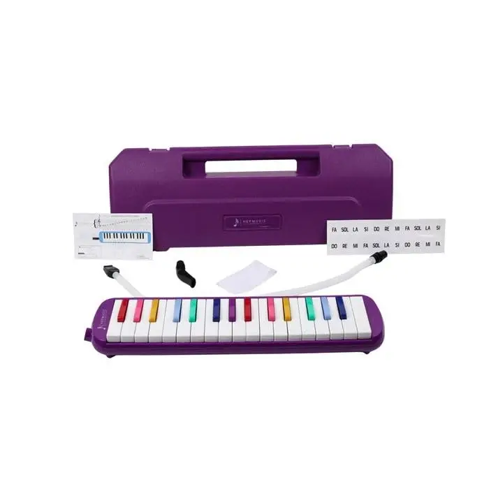 32 Tuşlu Plastik Çantalı Mor Melodika