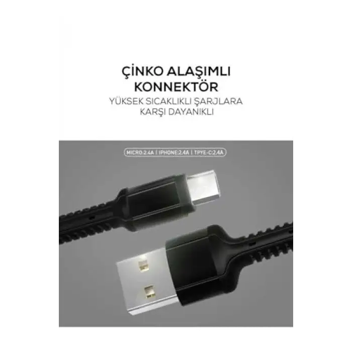 3262 Kırmızı LS63 Micro USB Kablo