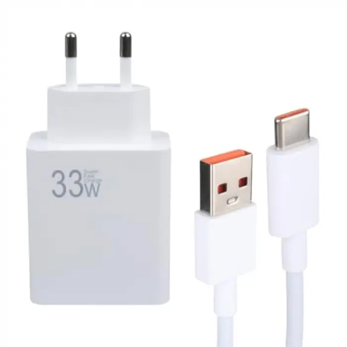 33 W USB Şarj Başlık Adaptörü + Type-C Kablo, 1 Metre